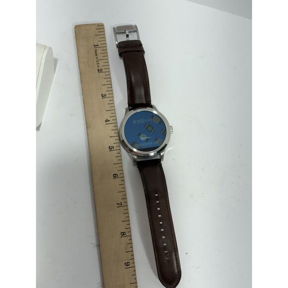 Fossil Smartwatch Q Founder DW1 Brown Leather Band With charger Base No Cable - Picture 5 of 11